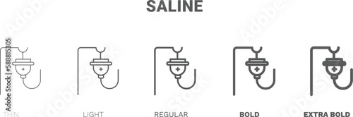 saline icon. Thin, regular, bold and more style saline icon from health and medical collection. Editable saline symbol can be used web and mobile