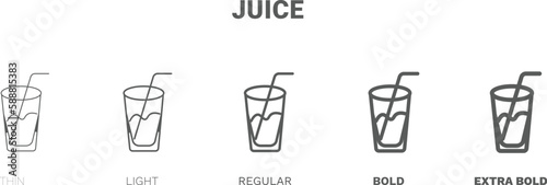 juice icon. Thin  regular  bold and more style juice icon from health and medical collection. Editable juice symbol can be used web and mobile