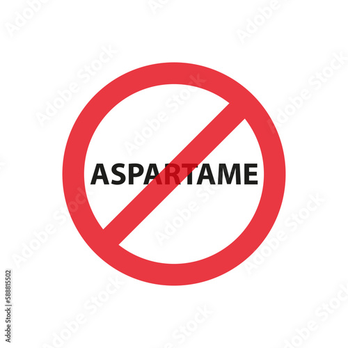 Free aspartame icon symbol simple design. photo