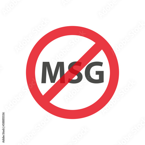 Msg free warning sign icon