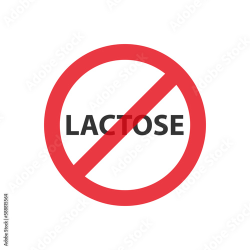 Free Download Stop, warning, caution lactose sign. lactose free - GFXLoad