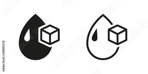 Sugar in blood icon. Medicine concept