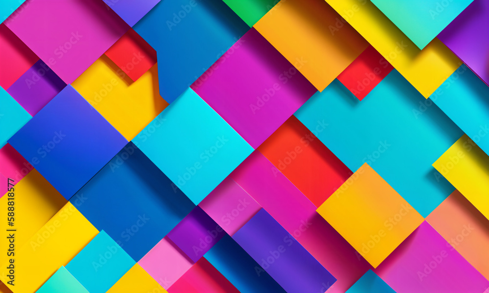 Abstract colorful geometric background. Wallpaper, Web page background, web banners design
