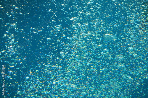 Bubbles rising from the sea