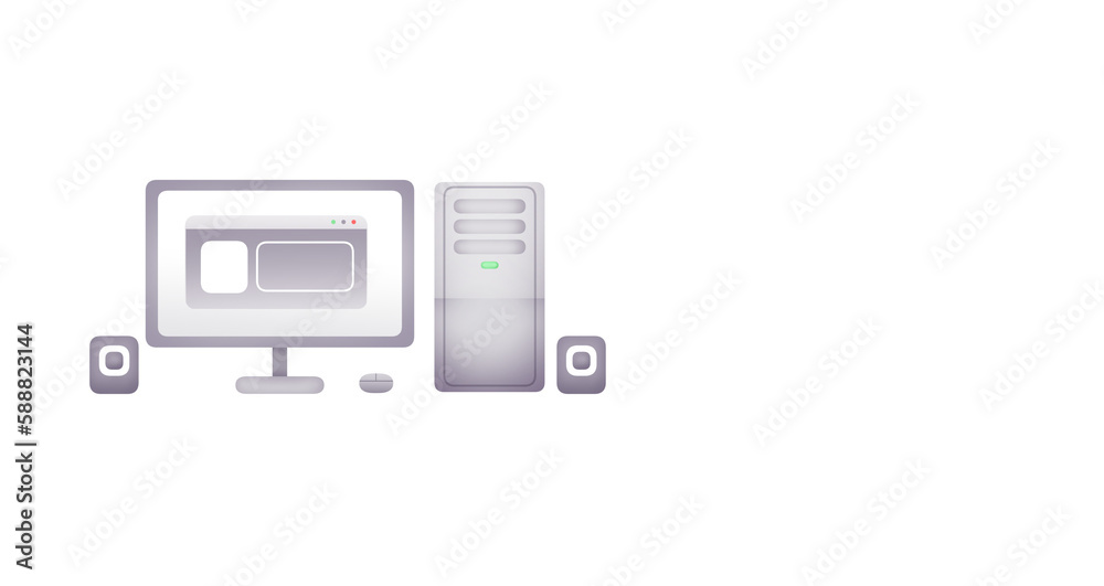 monitor with a computer monitor with a computer