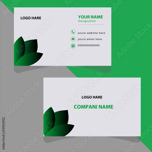 Modern Business Card - Creative and Clean Business Card Template,Luxury and elegant dark black navy business card design.