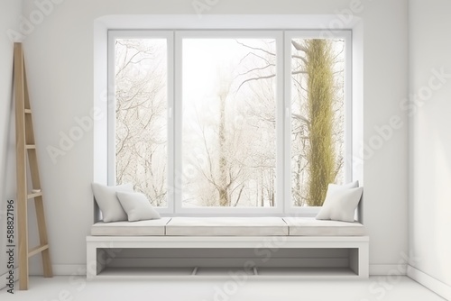 white room with window