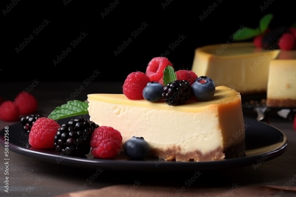 cheesecake with berries cheesecake with berries
