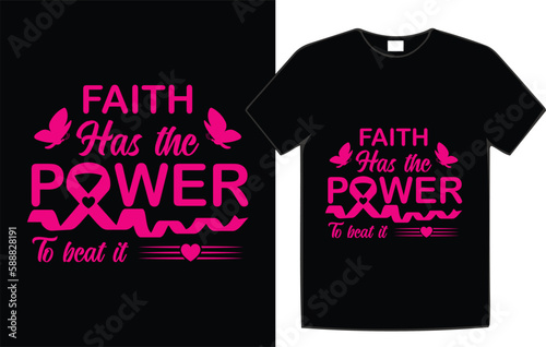 Breast cancer awareness t-shirt design
