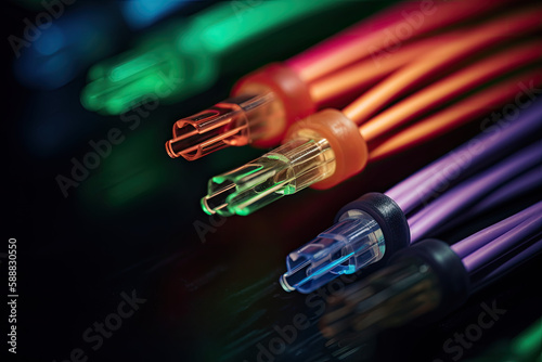 Fiber optic cable internet connection, generative AI