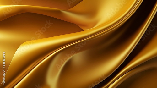 Golden silk satin background with space for copy