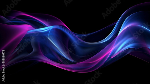 Blue and purple modern beautiful background. Black background with space for copy