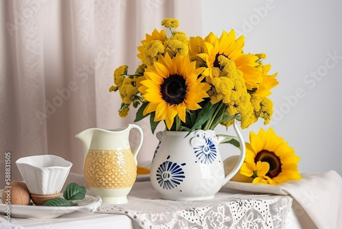 Wallpaper Mural arranjo com girassois  Torontodigital.ca