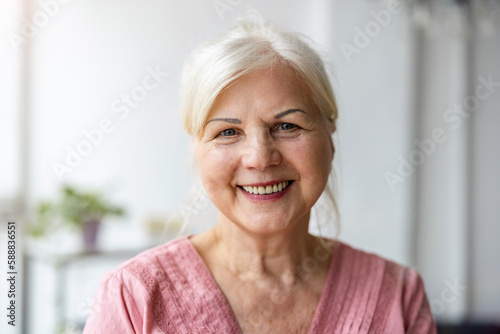 Portrait of smiling senior woman looking at camera 