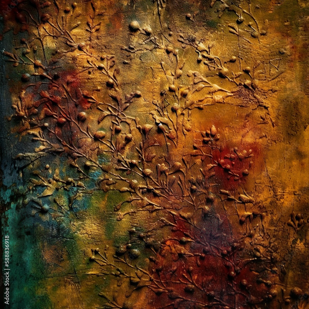 Texture background and color scheme designed to convey a desired mood