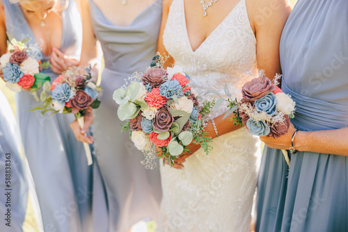 bride holding a bouquet