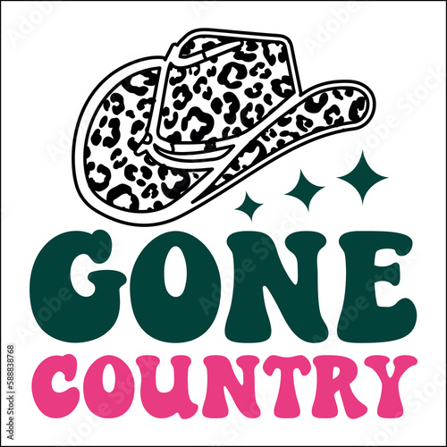 Gone country Retro SVG
 