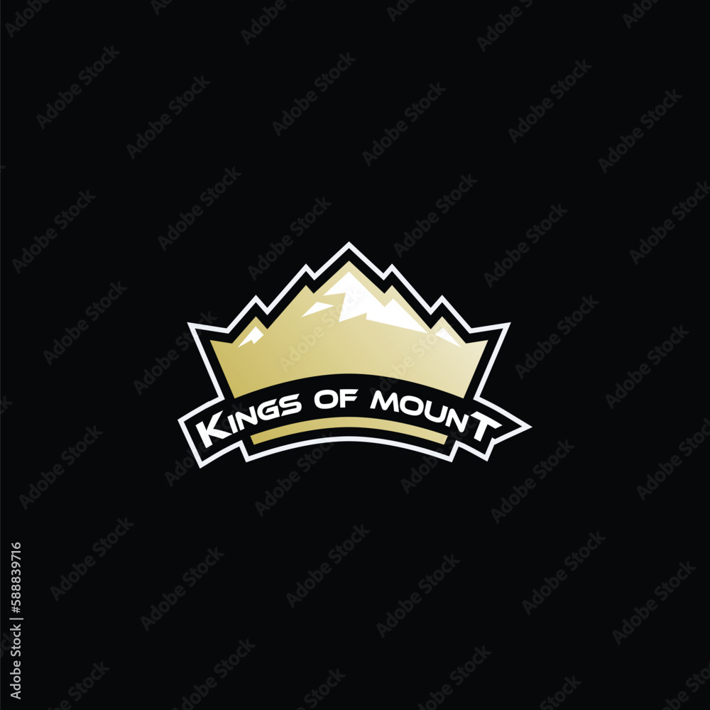 Power King of Mount, Crown Logo Vector Power King of Mount, Crown Logo Vector