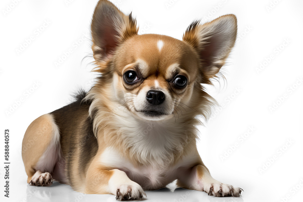 Adorable Chihuahua Dog Image on a White Background