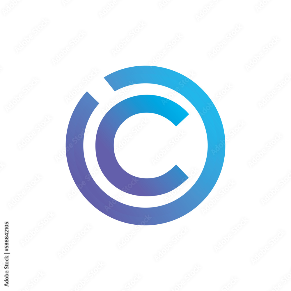 Copyright icon, letter C logo design template elements, letter logo C, copyright logo design Copyright icon, letter C logo design template elements, letter logo C, copyright logo design