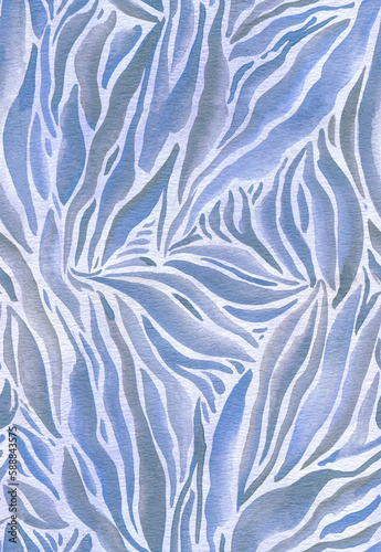 Watercolor zebra print seamless pattern, abstract  animal texture