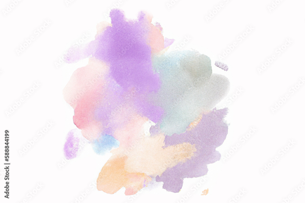 abstract watercolor background with multicolor splashes