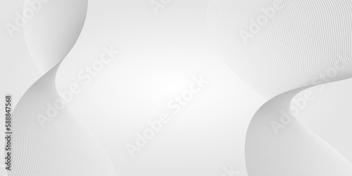 Abstract grey wave background poster. Wavy texture grey and white color. Vector illustration.