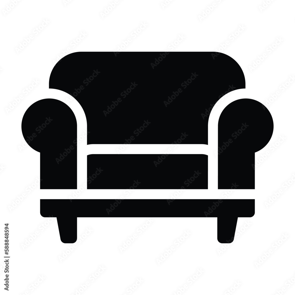 sofa solid icon illustration vector graphic sofa solid icon illustration vector graphic