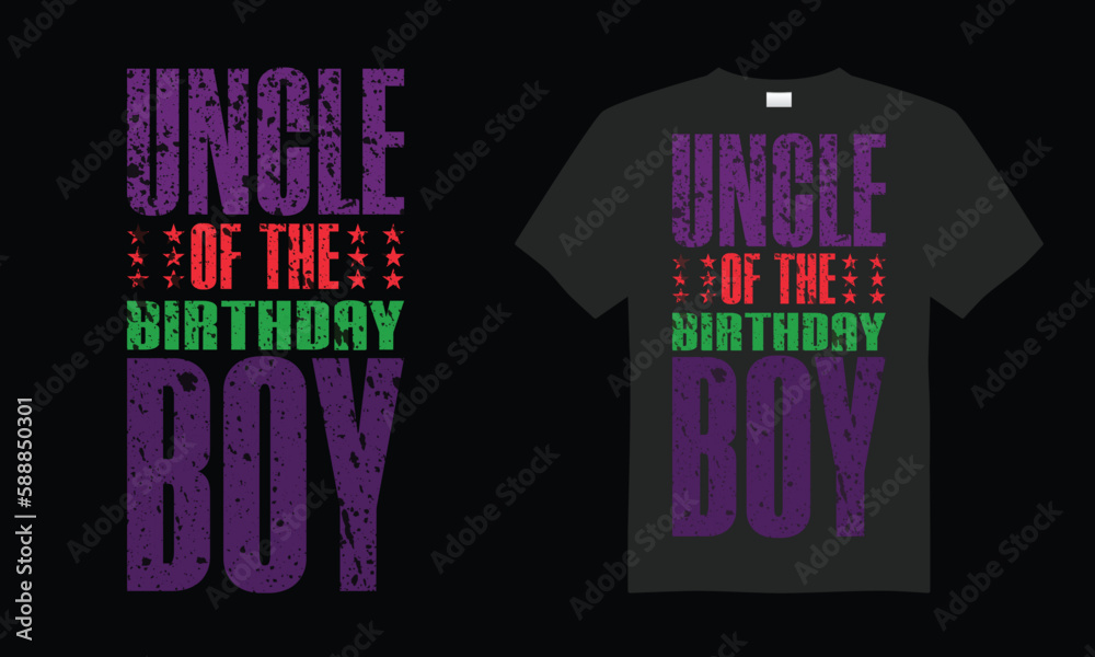 Fototapeta premium Uncle typography t-shirt design,vector typography print ready ,uncle color t-shirt design.-01