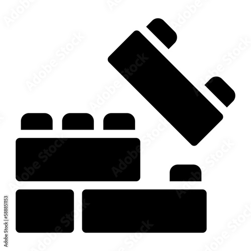 blocks glyph icon