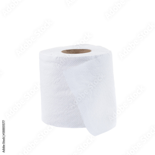 Simple toilet paper on transparent png