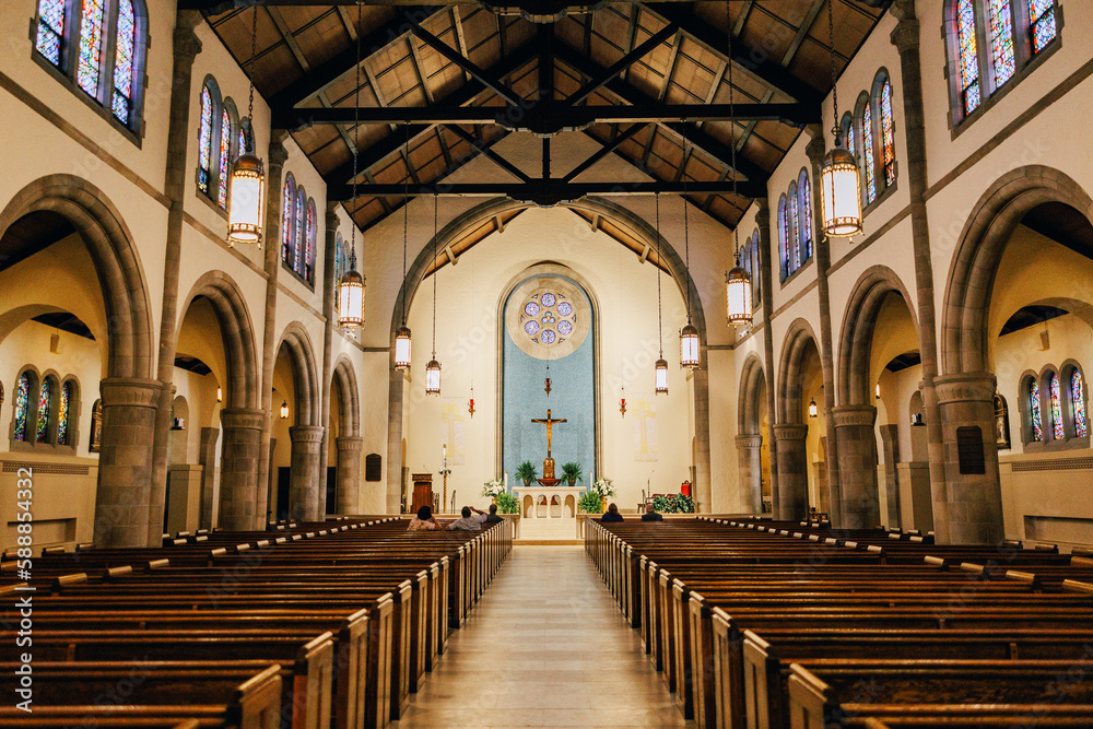 interior of the cathedral