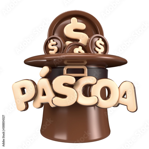 Easter chocolate 3d stamp