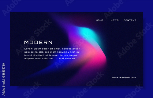 Modern trendy grainy gradient background, colorful abstract liquid 3d shapes. template for websites, mobile website, or apps. Linear object, landing page, poster, banner, flyer