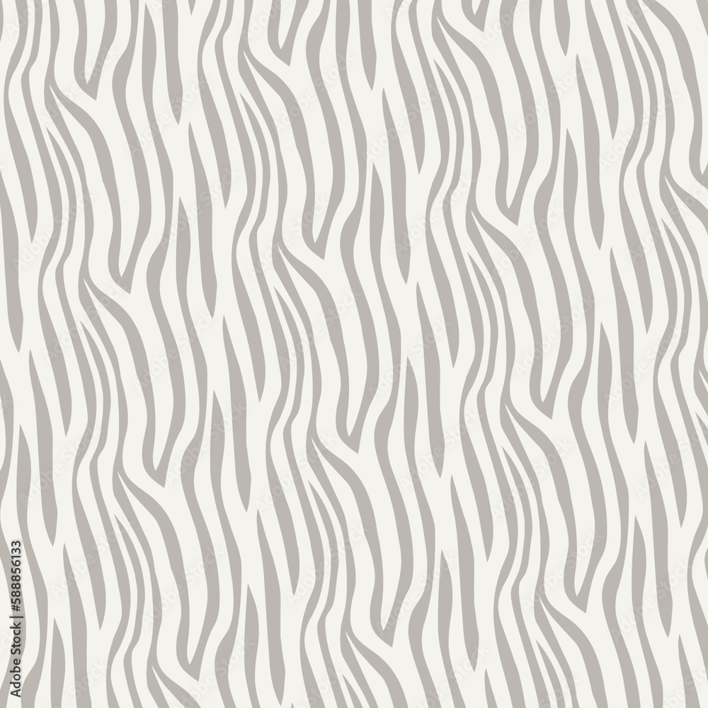 Trendy zebra skin pattern background vector. Animal fur, vector background for Fabric design, wrapping paper, textile and wallpaper.