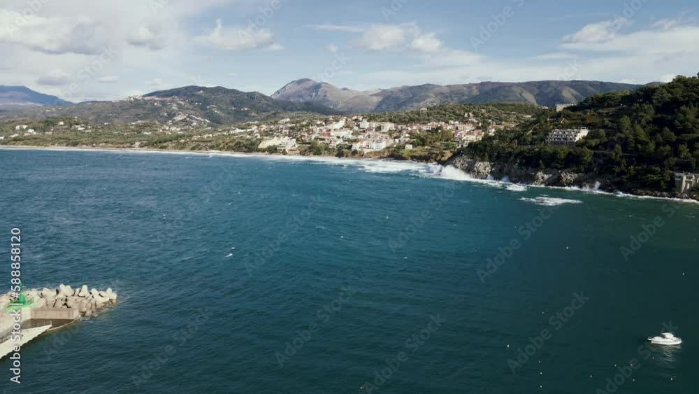 Aerial view of Palinuro coast, Salerno, Campania, Italy. Aerial view of Palinuro coast, Salerno, Campania, Italy.