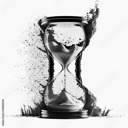 hourglass with sand