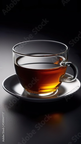 Cup with Tea on white background