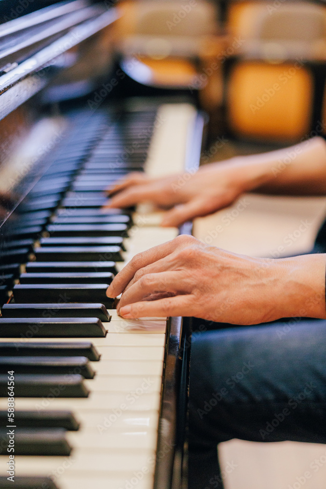 Obraz premium playing the piano