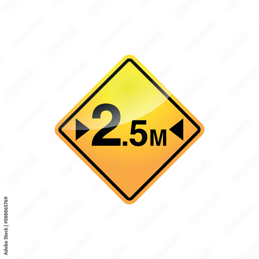 Traffic Sign Street Sign Icon Vector Template	