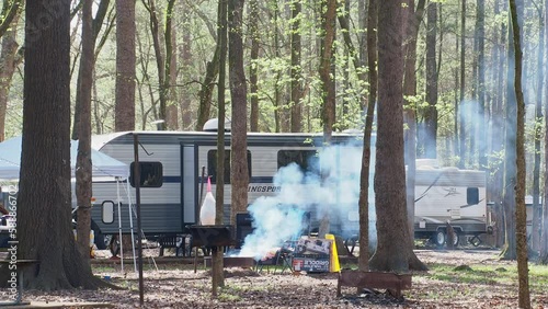 Camping in the Beavers Bend State Park