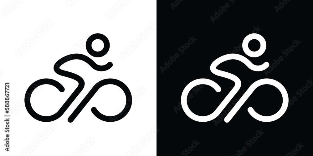infinity and bicycle logo simple icon vector illustration 2 infinity and bicycle logo simple icon vector illustration 2