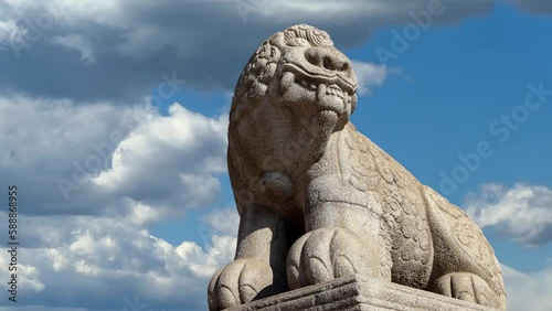 Tiger sculpture in Gyeongbok Palace, Korea