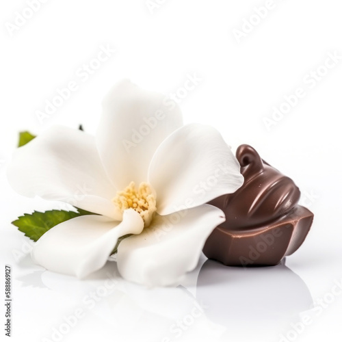 fleurs en chocolat 