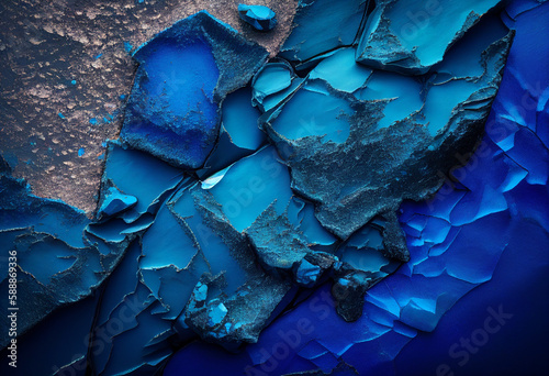 color and texture study in blue