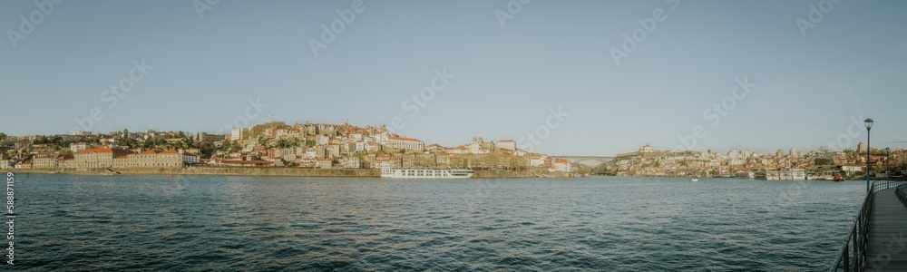 Panorama of Porto e Gaia with the Douro river