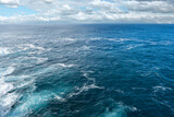 Azores Deep Blue Ocean Waves Stretching to the Horizon