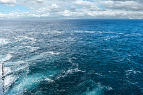 Azores Deep Blue Ocean Waves Stretching to the Horizon © NERA