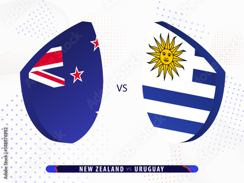 New Zealand vs Uruguay rugby match, international rugby competition 2023.