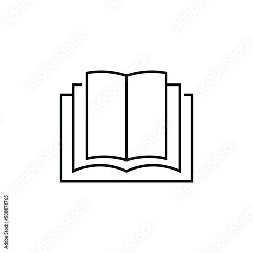 Read operator's manual sign icon. Graphical symbol modern, simple, vector, icon for website design, mobile app, ui. Vector Illustration